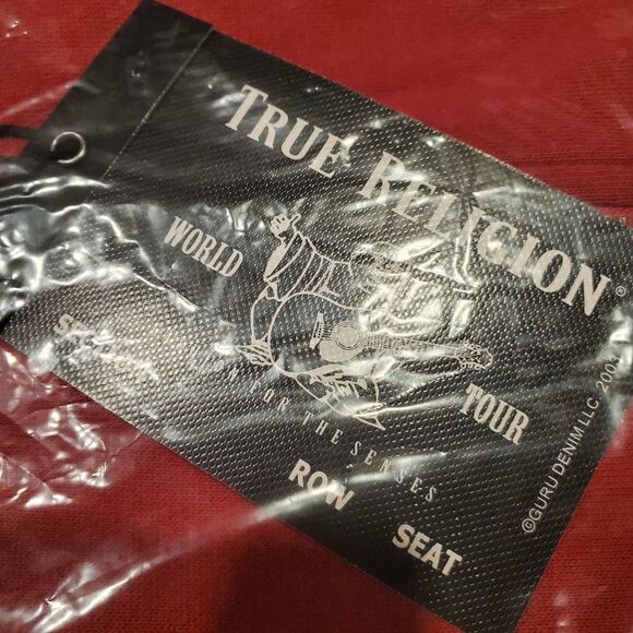 True Religion Rhinestone Logo Zip Up Hoodie - Picture 5 of 8